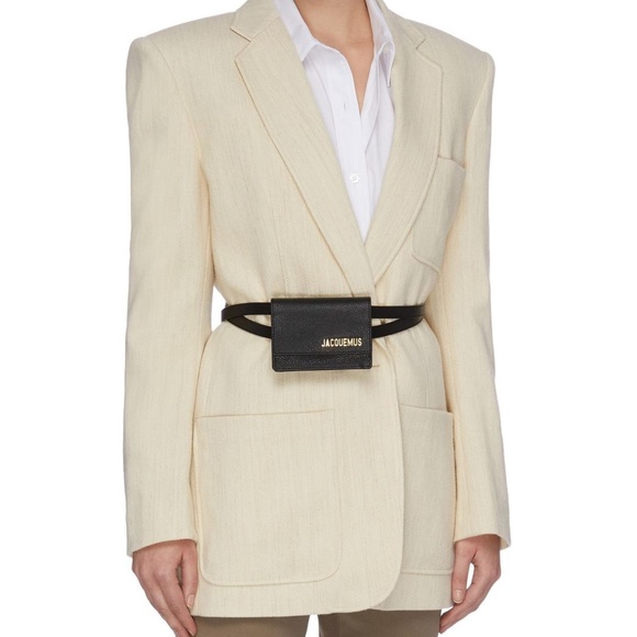 JACQUEMUS Black La Ceinture Bello Belt Bag - Picture 13 of 13